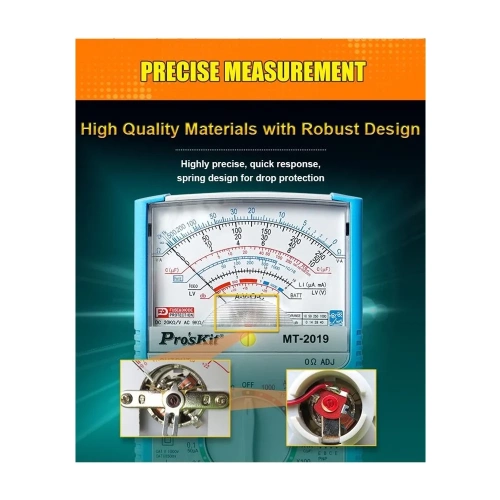 Аналоговый мультиметр ProsKit MT-2019 С00040186 фото 7