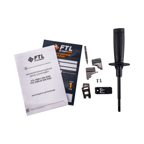 Аккумуляторная ударная дрель-шуруповерт FTL PSR-XI 20V EVO, бесщеточный двигатель, 60 Нм, 20 В, клипса на ремень, боковая ручка, без АКБ, без ЗУ, цв. коробка 8050 фото 7 Аккумуляторная ударная дрель-шуруповерт FTL PSR-XI 20V EVO, бесщеточный двигатель, 60 Нм, 20 В, клипса на ремень, боковая ручка, без АКБ, без ЗУ, цв. коробка 8050 фото 7