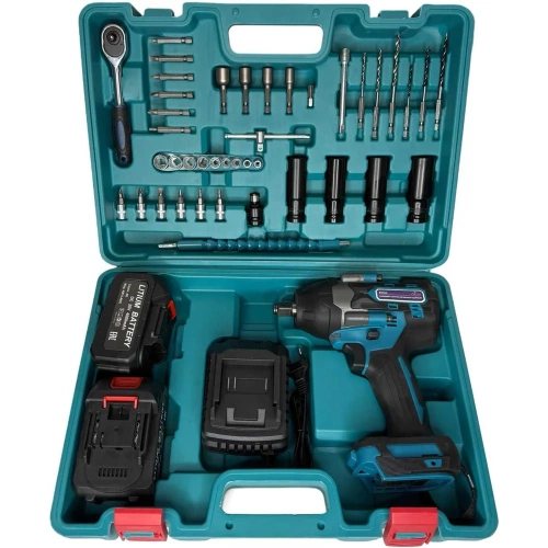 Гайковерт аккумуляторный ударный AktiTool BG204 SET2 (700 H*m, 20В, Li-ion аккумулятор 4000 mAh 2шт 1013112 фото 3