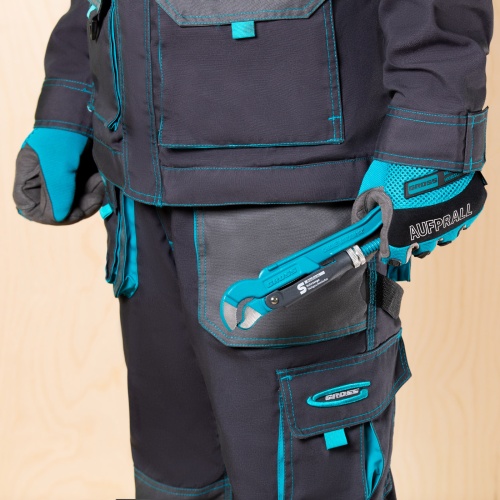 Ключ трубный рычажный, №0, 0.5, цельнокованый, CrV, тип "S" Gross фото 5