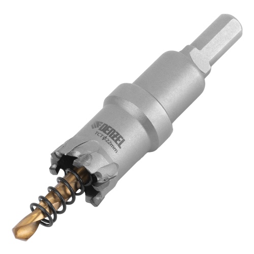 Коронка по металлу твердосплавная, 22 мм Denzel фото 2