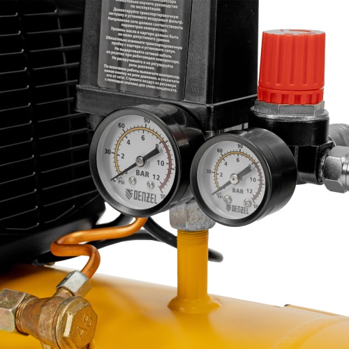 Компрессор воздушный DK1800/50, Х-PRO 1.8 кВт, 280л/мин, 50л Denzel фото 15