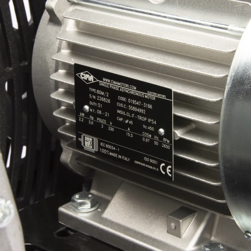 Двухцилиндровый ременной компрессор WIEDERKRAFT 50л 320л/мин WDK-90532 фото 11