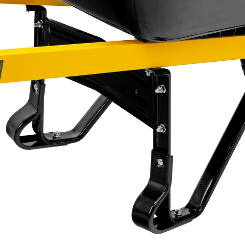 Тачка строительная, усиленная, объем 140 л, 230 кг, колесо 15х6.00-6 Denzel фото 9