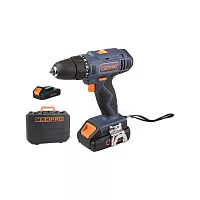 Дрель-Шуруповерт аккумуляторная MAX-PRO 18 В, 0-350/0-1250 об/мин, 10 мм, 30 Нм, 2 батареи (Li-Ion) х1,5 Ач, 15+1, 1 ч., регулировка оборотов, резинов 85030