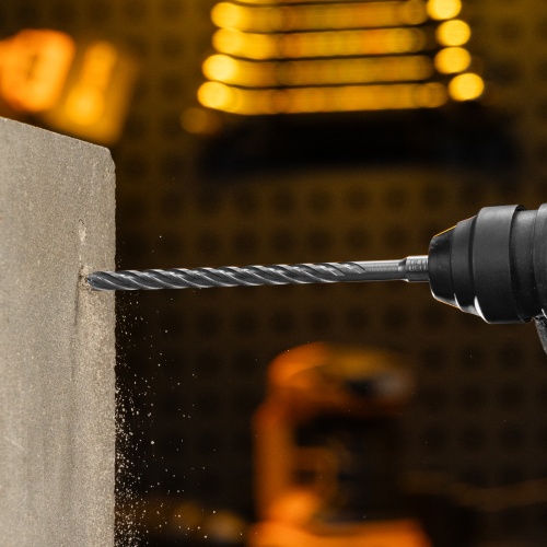 Бур по бетону, цельная крестовая пластина, 10x215 мм, SDS PLUS Denzel фото 8