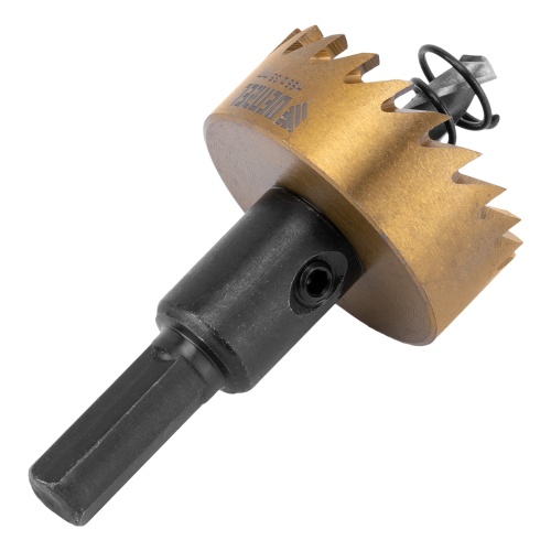 Коронка по металлу HSS, 35 мм, нитридтитановое покрытие Denzel фото 2