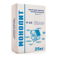 Клей для плитки Монолит Профессионал Р-25 С1 25 кг