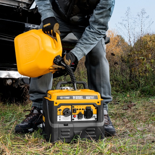 Генератор инверторный GS-1100iF, 1,1 кВт, 230 В, ручной старт DENZEL фото 35