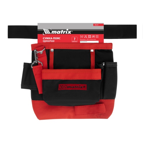 Сумка-пояс одинарная, 7 карманов Matrix фото 9