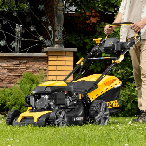 Газонокосилка бензиновая GLD-460SP-VE, 146 см3, шир. 46см, привод, вариатор, эл.старт, 60 л Denzel фото 26