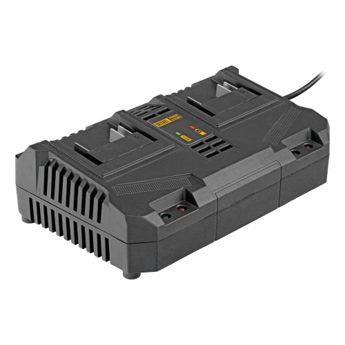 Устройство зарядное для аккумуляторов двухпортовое BCH-20-4.0x2, Li-Ion, 20 В, 4.0 А Denzel фото 2