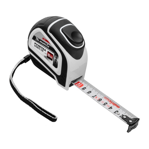 Рулетка Autostop,8 м х 25 мм,двухкомпонентный корпус,автоматическая фиксация,Pro Matrix фото 3 Рулетка Autostop,8 м х 25 мм,двухкомпонентный корпус,автоматическая фиксация,Pro Matrix фото 3