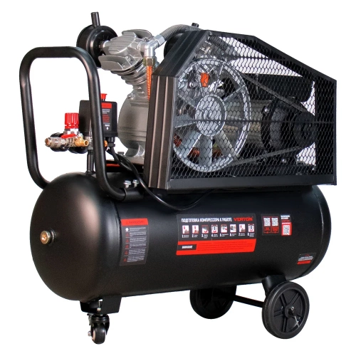 Компрессор Verton Air AC-50/450RV 230/50 В/Гц, масляный, ременной, 450 л/м, 50 л, 10 бар, 2.2 кВт, 1000 об/мин, рапид, асинхронный, однофазный 01.14017.15124 фото 6