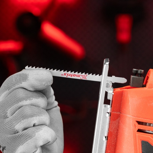 Полотна для электролобзика по дереву, 3 шт, 90 х 4 мм, HCS, EU- хвостовик Matrix фото 6