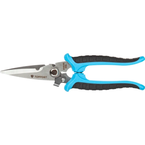 Ножницы по металлу Topfort 8 ручки прорезинованные, сталь 1704753 фото 11 Ножницы по металлу Topfort 8 ручки прорезинованные, сталь 1704753 фото 11