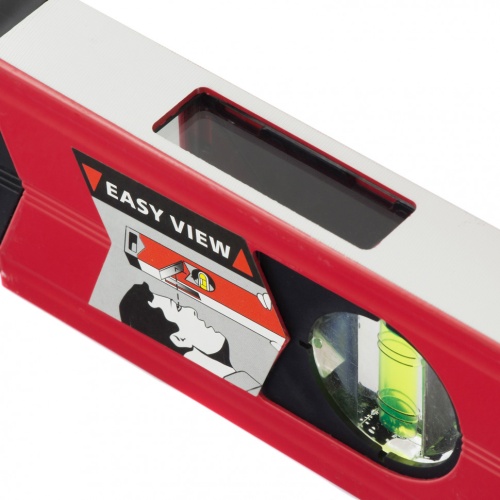 Уровень алюминиевый магнитный, 2000 мм, фрезерованный, 3 глазка (1 зеркальный) усиленный Matrix фото 3