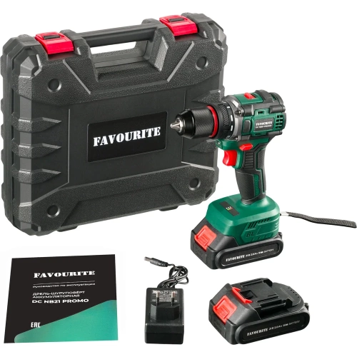 Дрель-шуруповёрт аккумуляторный FAVOURITE DC NB21 PROMO Li-ion, 21В, бесщёточн. 121157221 фото 6 Дрель-шуруповёрт аккумуляторный FAVOURITE DC NB21 PROMO Li-ion, 21В, бесщёточн. 121157221 фото 6