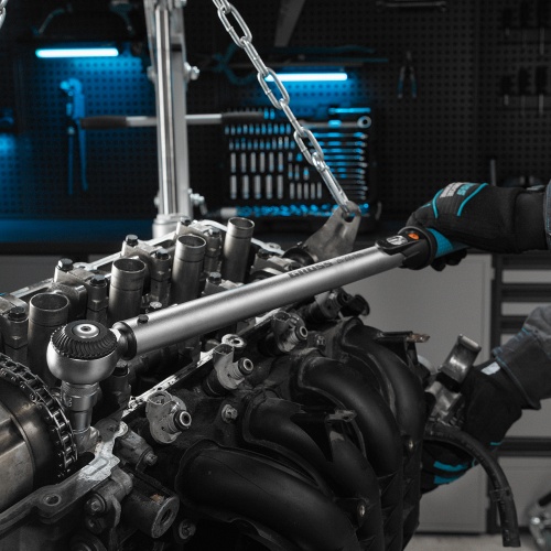 Ключ динамометрический, 20-200 Нм, 1/2", CrV Gross фото 16