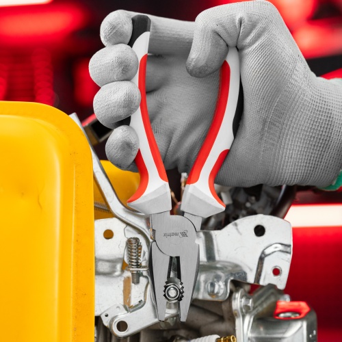 Плоскогубцы Premium, 200 мм, трехкомпонентные рукоятки Matrix фото 8