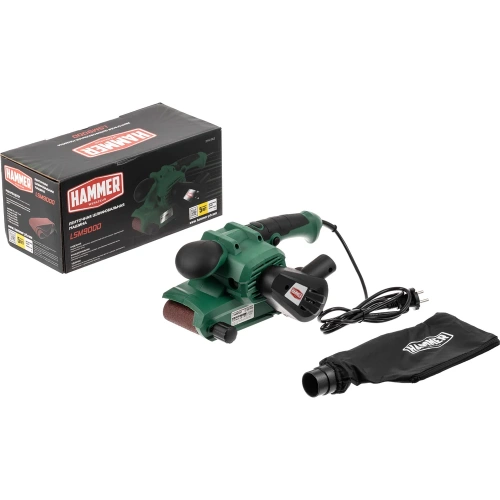 Шлифовальная машинка ленточная HAMMER LSM900D 900Вт 290м/мин лента 457x75мм 840982 фото 7