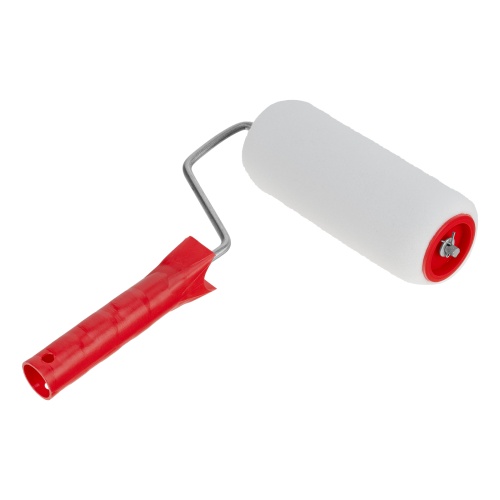 Валик "Поролон", в сборе, 150 мм, D 48 мм, D ручки 6 мм, крепление шплинтом Сибртех фото 2