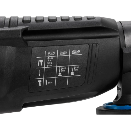 Перфоратор BULL BH 2602 в чемодане Xcase 800 Вт, 3.0 Дж, 4 реж. + 2 зубила, 3 сверла, БЗП в комплекте 1329814 фото 11 Перфоратор BULL BH 2602 в чемодане Xcase 800 Вт, 3.0 Дж, 4 реж. + 2 зубила, 3 сверла, БЗП в комплекте 1329814 фото 11