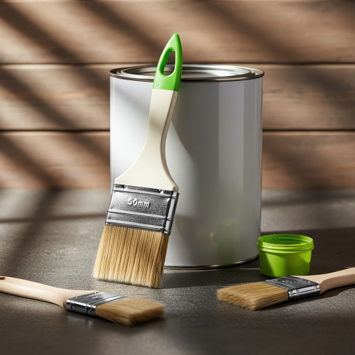 Кисть флейцевая, 50*8, натуральная щетина, пластиковая ручка, 10шт Сибртех фото 8