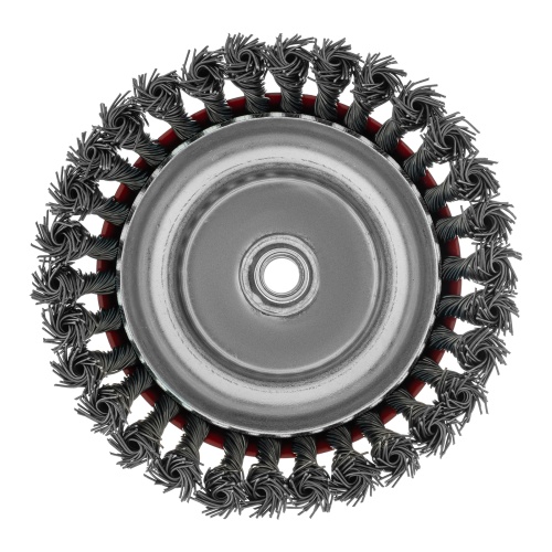 Щетка для УШМ, 150 мм, М14, "чашка", крученая проволока 0.8 мм Matrix фото 4