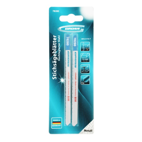 Полотна для электролобзика  по металлу, 2 шт, ( 3176 ) Gross фото 5