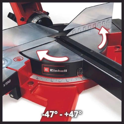 Пила торцовочная аккумуляторная Einhell PXC TE-SM 36/10 L Li 2x18В, 254x30мм, пропил 340x85мм, лазер,без АКК и ЗУ 4300885 фото 4