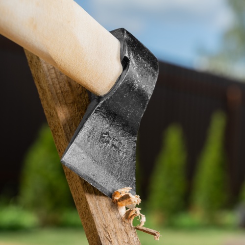 Топор кованый, в сборе, 680/900 г, деревянное топорище, 400 мм, Б, фото 8