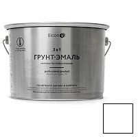 Грунт-эмаль по ржавчине Elcon 3 в 1 матовая RAL 9003 белая 2 кг