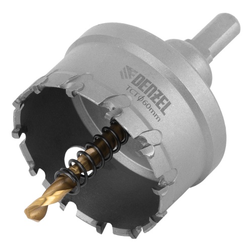 Коронка по металлу твердосплавная, 60 мм Denzel фото 2