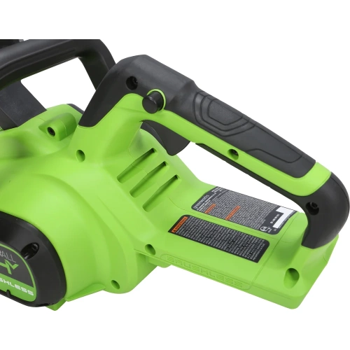 Цепная пила аккумуляторная GreenWorks GD24CS30 24V, 30см, бесщеточная, c 1хАКБ 4 Ач c USB и ЗУ 2007007USB4 фото 9 Цепная пила аккумуляторная GreenWorks GD24CS30 24V, 30см, бесщеточная, c 1хАКБ 4 Ач c USB и ЗУ 2007007USB4 фото 9