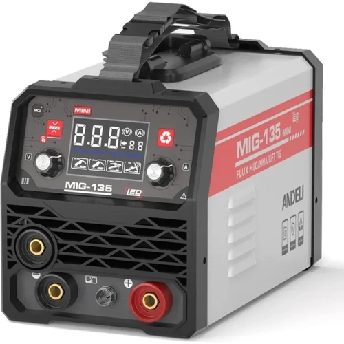 Инверторный сварочный аппарат полуавтомат ANDELI MIG-135MINI ADL20-214 фото 3 Инверторный сварочный аппарат полуавтомат ANDELI MIG-135MINI ADL20-214 фото 3