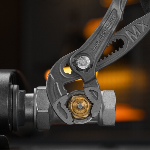 Клещи переставные, кнопочный механизм, обливные рукоятки, 250 мм Denzel фото 12