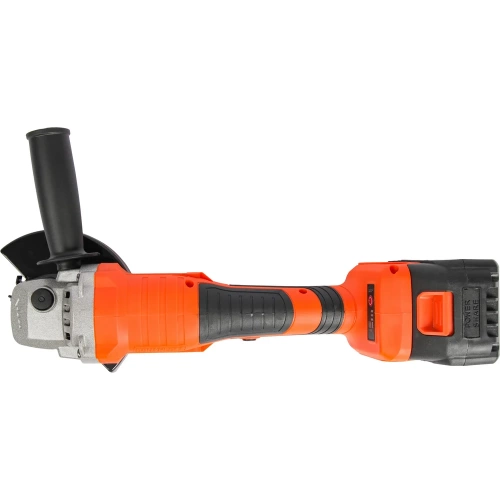 Шлифмашина угловая СПЕЦ набор промо БШУ-20-ПБ, бесщеточная, аккумуляторная, 125мм, 3000-8000об/мин, 20В, 2 аккумулятора Ли-Ион, 4,0Ач, зарядное устройство 5,0ч, кейс, цв рубашка на кейс+диск алмазный отрезной БИЗОН 125х22,2х1,8мм 4127/БИЗОН-0512003 фото 6