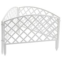 Забор декоративный "Сетка", 24 х 320 см, белый, Palisad