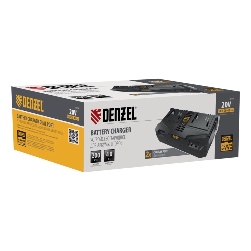 Устройство зарядное для аккумуляторов двухпортовое BCH-20-4.0x2, Li-Ion, 20 В, 4.0 А Denzel фото 13