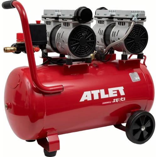 Поршневой безмасляный компрессор ATLET (50 л, 8 бар, 80 л/мин) SC-OF50L фото 3