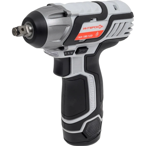 Ударный аккумуляторный гайковерт Интерскол ГАУ-100/12Э АПИ-Т Li-ion, кейс, 2 аккум., 2,0 Ач, ЗУ 807.2.2.70
