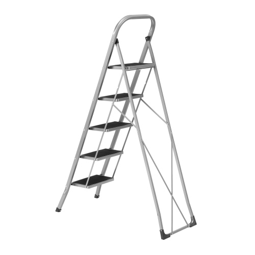 Стремянка стальная, 5 широких ступеней 20х30 см с полимерным покрытием Сибртех фото 2