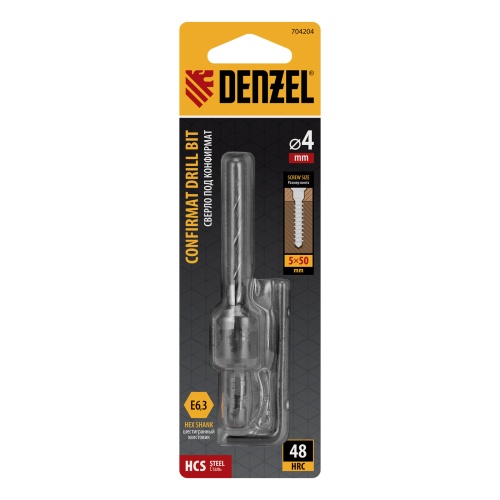 Сверло-зенкер под конфирмат, 4 мм // Denzel фото 7