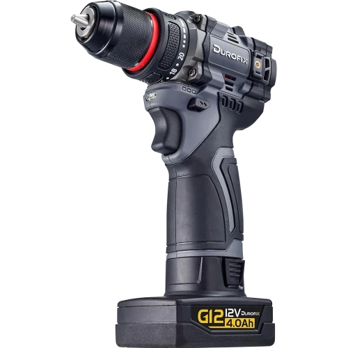 Аккумуляторная ударная дрель - шуруповерт Durofix 3/8 12В 1 АКБ 4,0Ач+ЗУ RK12136-PM Аккумуляторная ударная дрель - шуруповерт Durofix 3/8 12В 1 АКБ 4,0Ач+ЗУ RK12136-PM