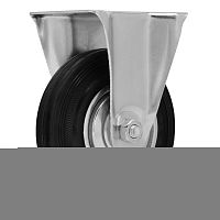 Колесо неповоротное D 125 мм, крепление  платформенное Сибртех