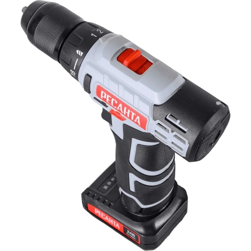 Аккумуляторная дрель-шуруповерт Ресанта ДА-24-2ЛК 75/14/7 фото 6
