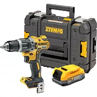 Аккумуляторная ударная дрель-шуруповерт Dewalt DCD796E1T, 18 В, 2000 об/мин, 34000 уд/мин, с АКБ 1.7 Ач в кейсе TSTAK () DCD796E1T-XJ DCD796E1T-QW