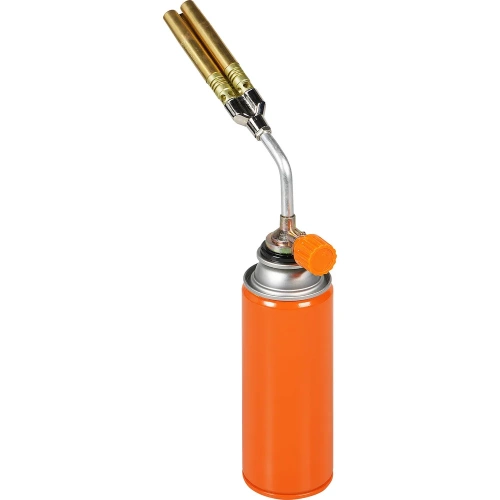 Горелка газовая Airline на цанговый баллон, ручн.поджиг, 3 сопла D12x102мм, металл ADGT010 фото 9