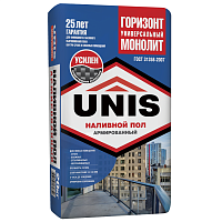 Ровнитель для пола Unis Горизонт Универсальный Монолит армированный 20 кг